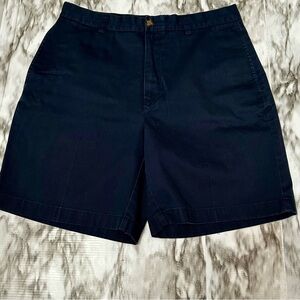 Lands' End Blue Flat Front Shorts Versatile Casual Wear Summer Preppy Vibes